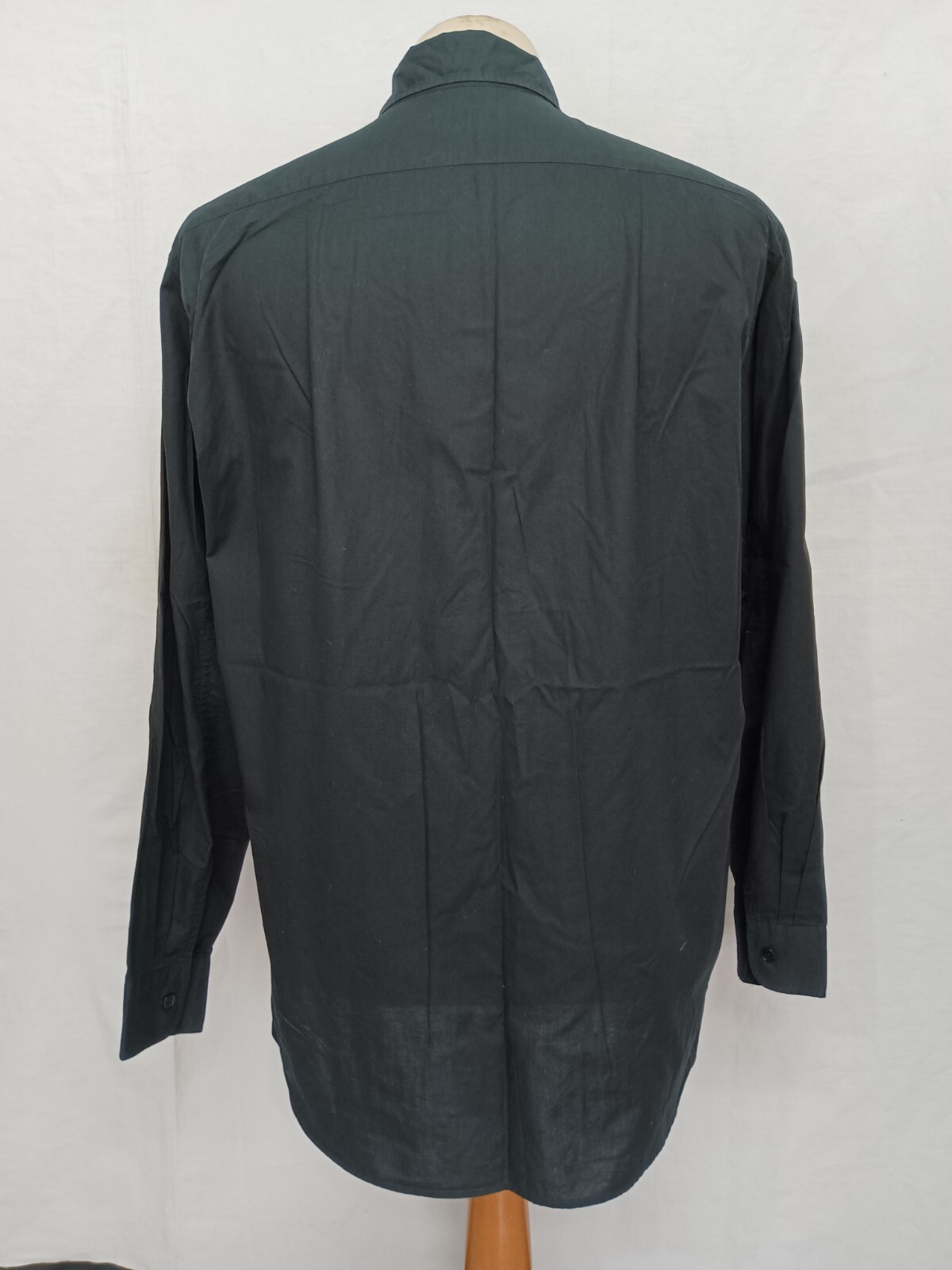 Agnes b Homme Lizard Logo Solid Black Cotton Men'… - image 5