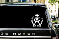 Team Canelo Vinyl Decal - Mexican Pride Canelo Alvarez White or Black Logo - Car