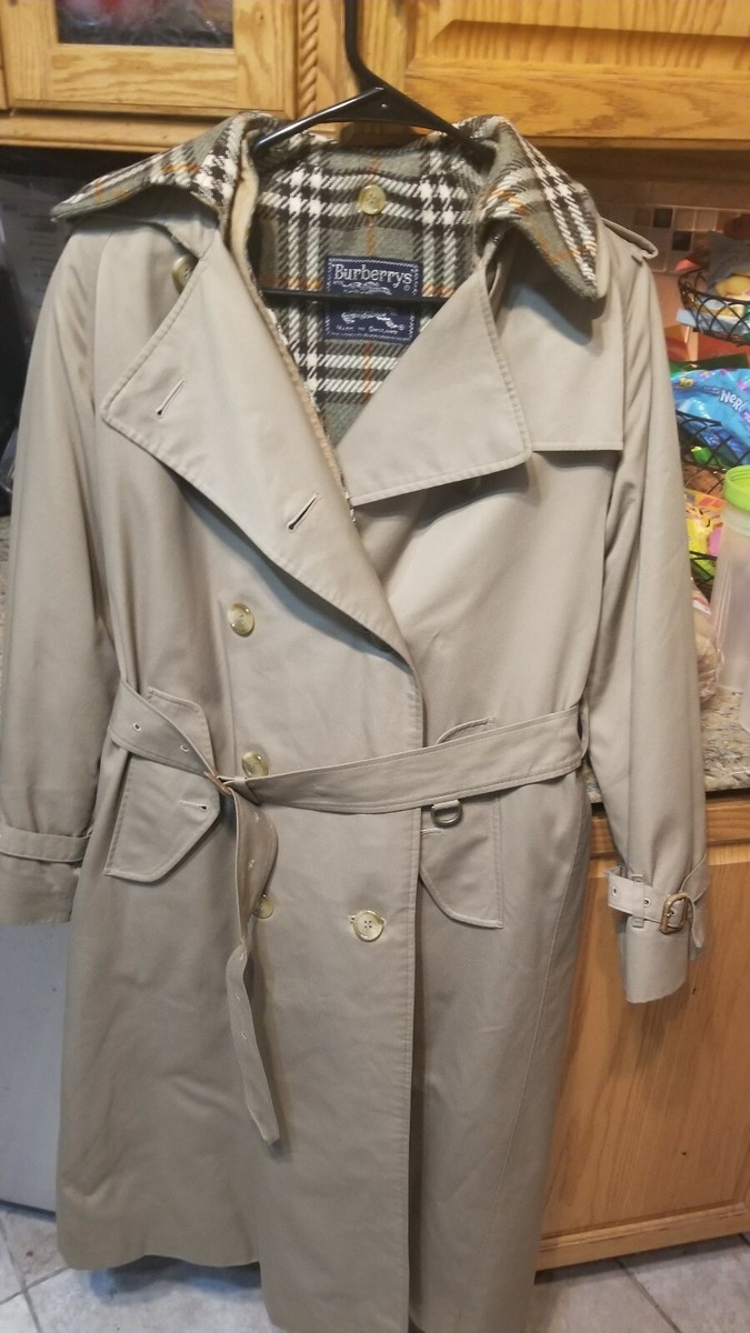 Rare Vintage 80's Burberry Trench Coat Extra Long with Extra Rare Vintage 80's Burberry Trench Coat Extra Long with Extra