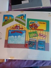 Fry Guy's figure car wash Original McDonalds production artwork happy meal box
