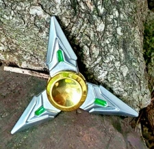 Silver Gold Cool All Metal Fidget Spinner Toy Boys Girls Kids Adults ADHD Focus 