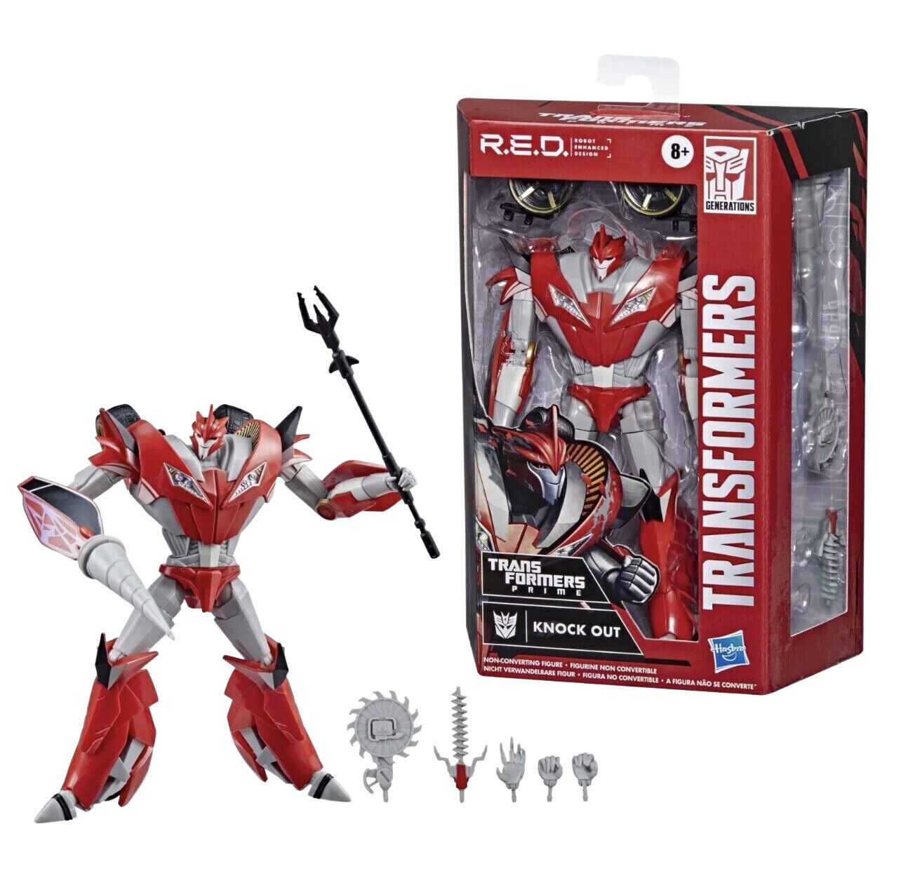 Transformers R.E.D TFP KNOCKOUT Action Figure Review 