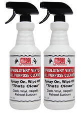HAPCO - Vinyl & Upholstery Cleaner - CLEANS DIRT, GREASE AND OIL FAST - 2 PACK