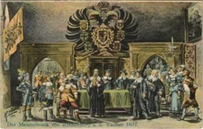 CPA AK Rothenburg Meistertrunk 1631 GERMANY (1076621)