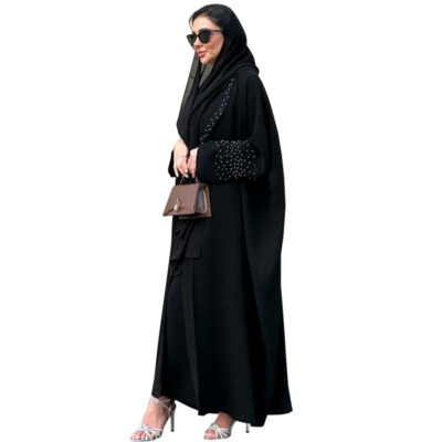 Abaya Dubai Women Open Long Dress Modest Black Coat Muslim Kimono Ramadan Robe | eBay Abaya Dubai Women Open Long Dress Modest Black Coat Muslim Kimono Ramadan Robe | eBay