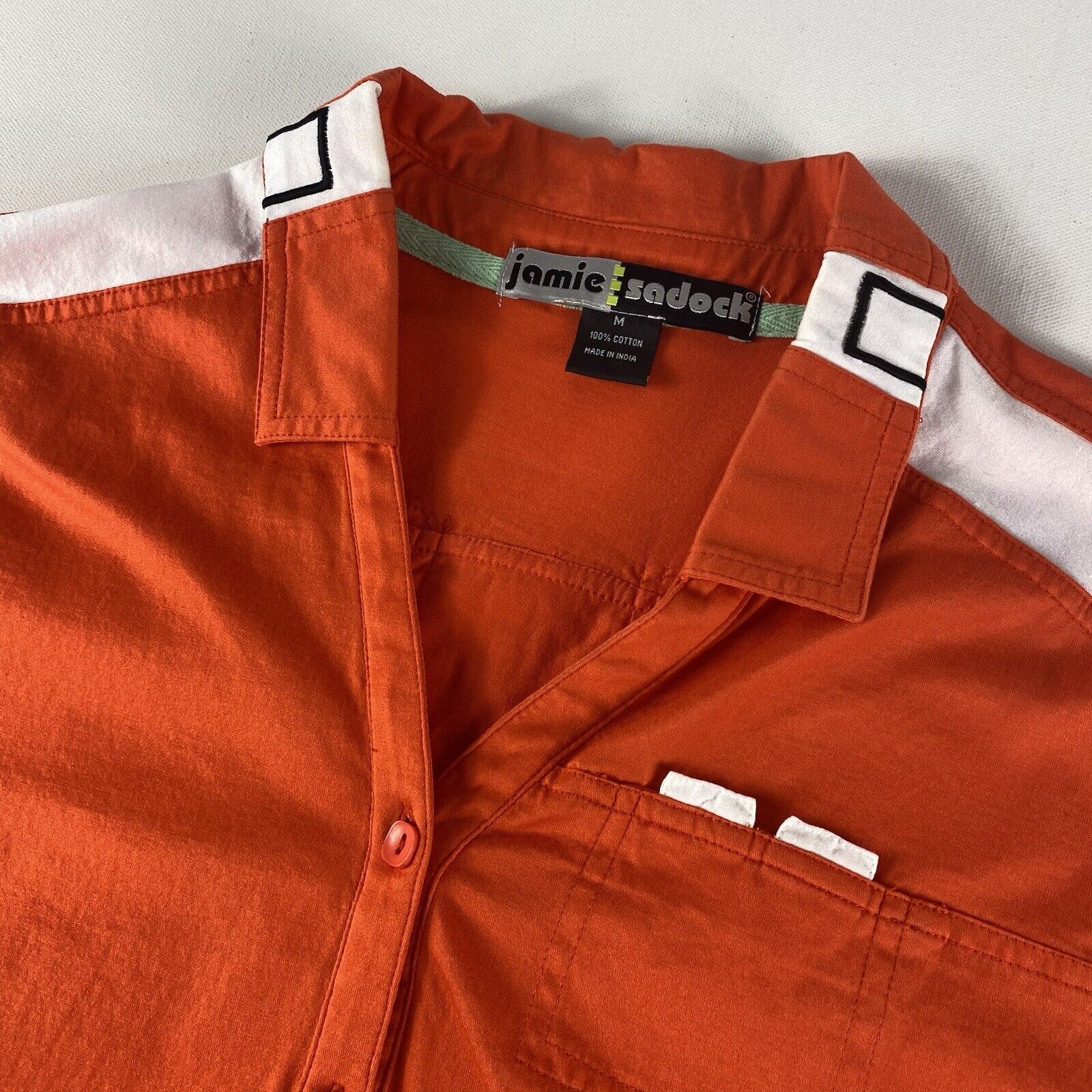 Jamie Sadock Polo Women’s Medium Orange Shirt Gol… - image 2