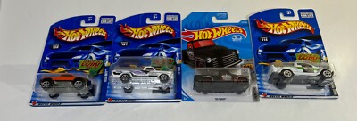 Hot Wheels 2002 79 Ford , Mega-Duty, Dodge Power Wagon, 52 Chevy Lot of 4