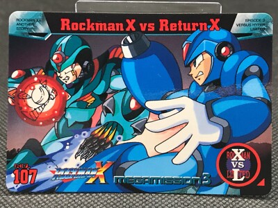 MEGA MAN X MEGA MISSION3 CARD DASS TCG CAPCOM BANDAI 1996 JAPAN Rare No.107 F/S