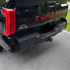 Red Raised Plastic Letters Inserts Toyota Tundra 2022 2023 2024 2025 Tailgate