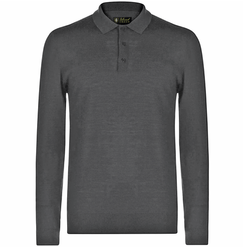 ISLAND GREEN SUPERWEICHER HERREN FEINSTRICK KNOPFAUSSCHNITT GOLF PULLOVER @ 50 % RABATT UVP - Bild 5 von 5