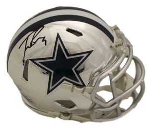 tony romo autographed helmet