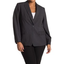 Calvin Klein One Button Notch Lapel Blazer Size 6