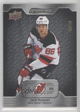 2023-24 Upper Deck Engrained Ebony 45/49 Jack Hughes #8 1q2