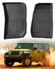 Car Floor Mats For Jeep Wrangler 2007-2018 Jk 2-door Jku 4-door All Weath... Car Floor Mats For Jeep Wrangler 2007-2018 Jk 2-door Jku 4-door All Weath...