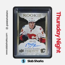 2016 UPPER DECK ICE MATTHEW TKACHUK EXQUISITE COLLECTION ROOKIE AUTO RC /225