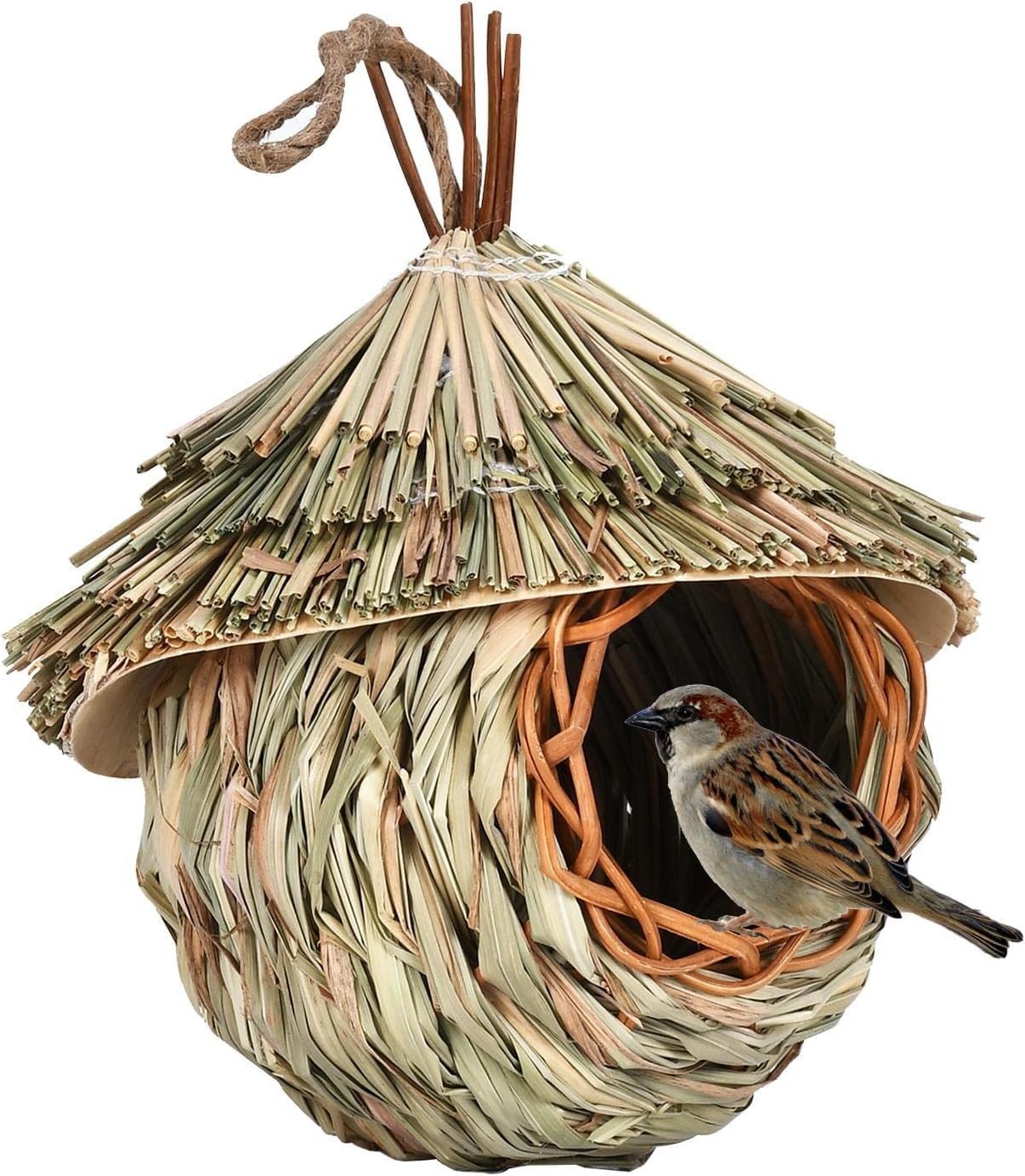 Maison de colibri nichoir extérieur suspendu cage poches de nid d'oiseau sauvage