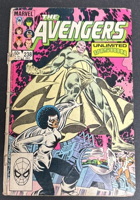 Avengers #238 Stern Story, Milgrom/Sinnott Cover & Art Apps Moonstone & Blackout