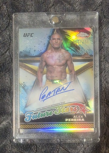 Alex Pereira [Refractor] #FSA-APE 2024 Topps Chrome UFC Future Stars Autograph card