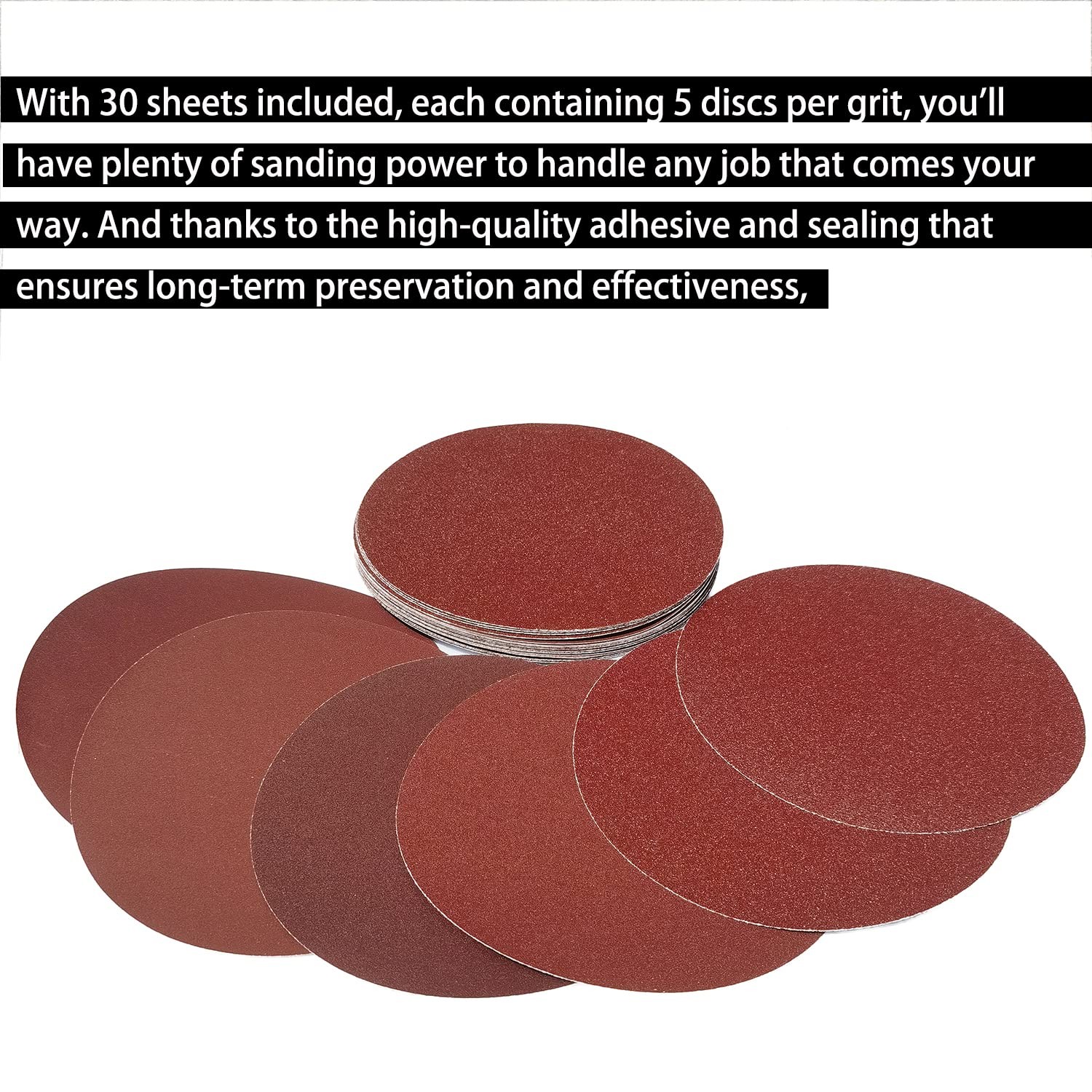 30 PCS 9" PSA Sanding Discs Set 80-400 Grit Self Adhesive Stickyback