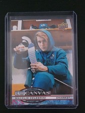 2025-26 Upper Deck Series 2 Macklin Celebrini “UD Canvas” SP #C-124 Sharks