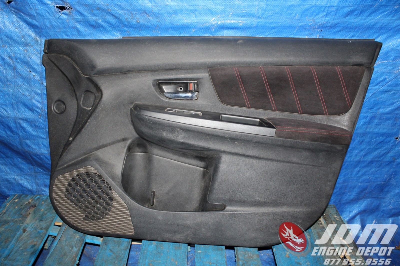 15-16 Subaru Forester STI Front Right Alcantara Interior Door Panel JDM FB25