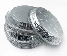 50 PCS 9 Inch Disposable Aluminum Foil Pie Tins Baking Pans for Tarts Pies