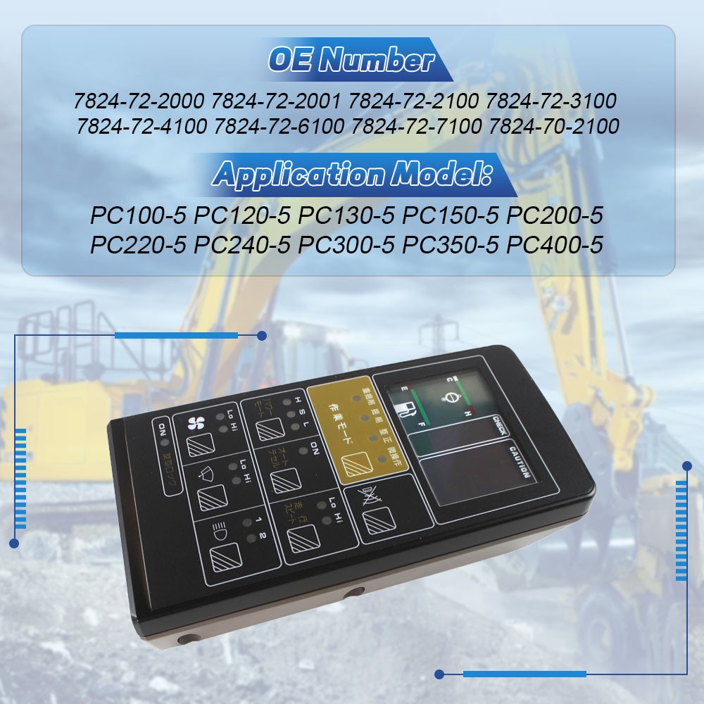 コマツ純正「モニター」 7824-72-6100 20Y-06-X3211 Monitor For Komatsu PC200-5 PC220