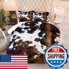 Tailor Shop Cow Print Bedding Set - King Size Cartoon Comforter Set For Kids