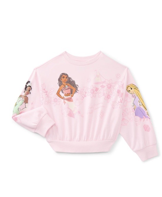 Disney Princess Girls Pearl Pink Graphic Sweatshirt Size XL (14-16) NWT