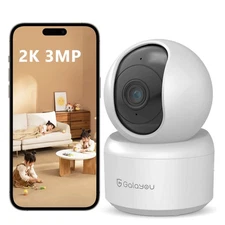 Galayou 2K Security Camera Wi-Fi IR Night Smart Home 24/7 Recording Night Vision