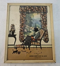 1950s Lakefield MN CO-OP OIL Advertising Art Print INTERESTING 3-D Decor