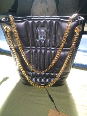 Burberry Lambskin Quilted Mini Lola Bucket Bag