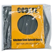 COBETE Silicone Kitchen Sink Splash Guard, 24in x 5.8in Faucet Mat Splash