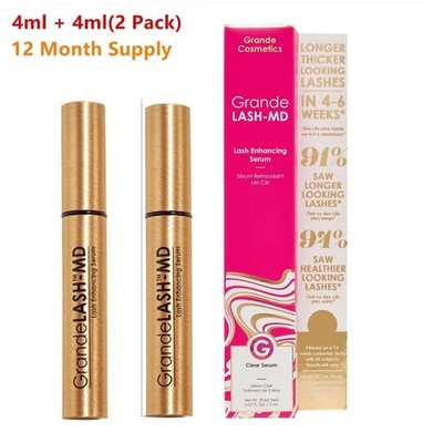 2PCS with box Grande LASH-MD Lash Enhancing Serum 6+6 month 4+4ml / 0.14oz |
