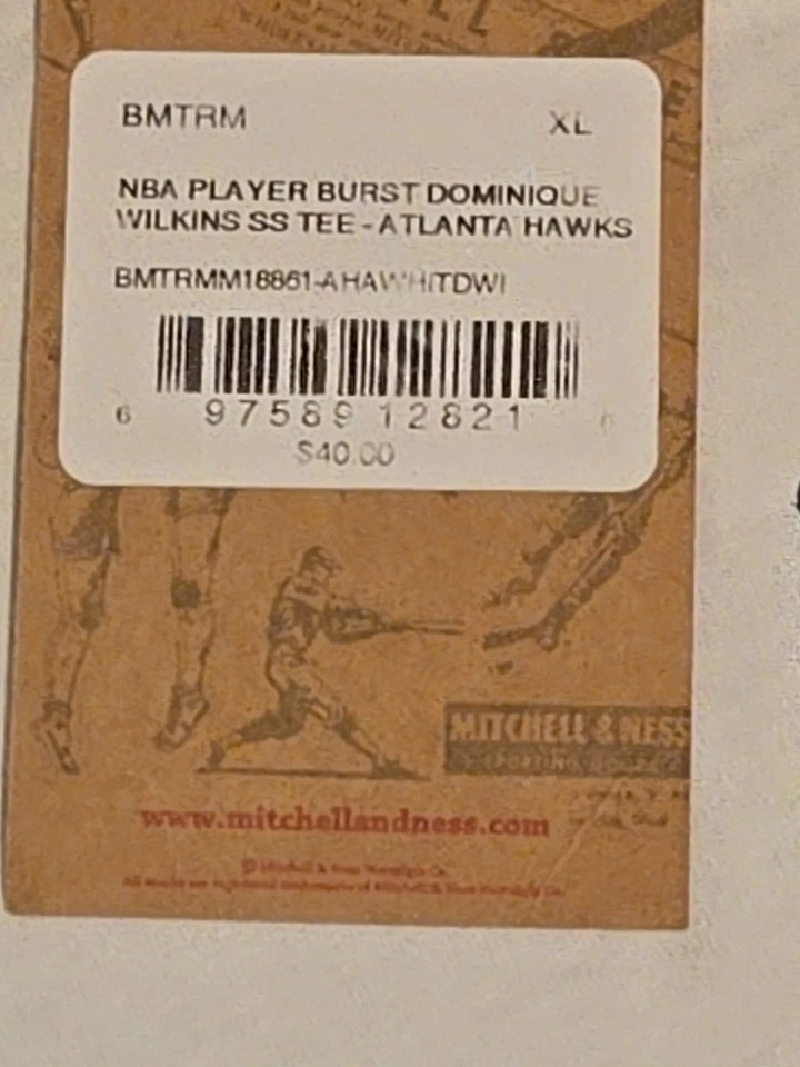 Camiseta Mitchell & Ness Hardwood Classics Dominique Wilkins Atlanta Hawks SS XL Foto 4 de 4