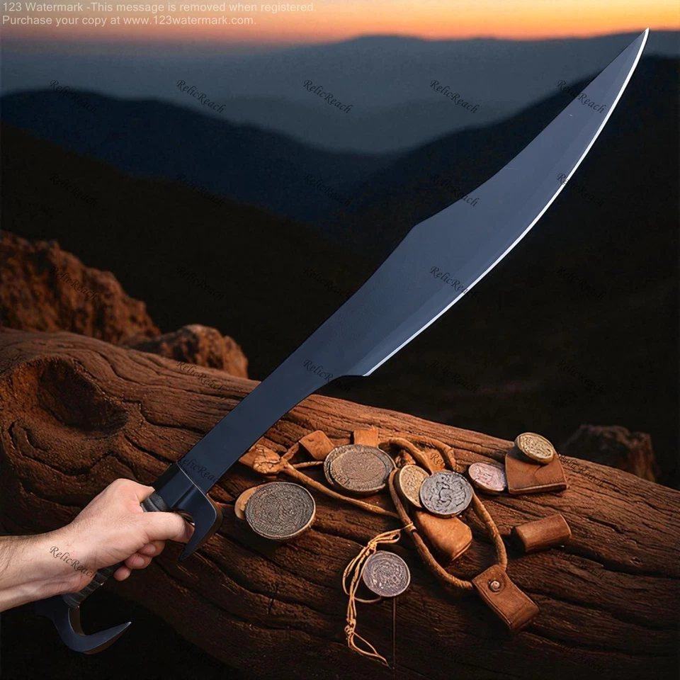 300 Espada Gladiador Espartano Romano Gladius hp Acero al Carbono Medieval Guerrero Griego Foto 3 de 4