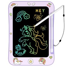 Genialba LCD Writing Tablet for Kids, Colorful Screen Drawing Board Purple