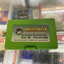 Redding Competition Shellholder Set # 6, Black Oxide Finish # 11606-NEW