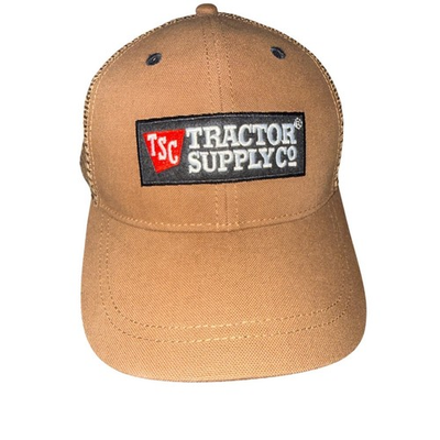 #ad #ad Tractor Supply Co TSC Trucker Hat Brown Mesh Cap Men#x27;s Adjustable $14.00