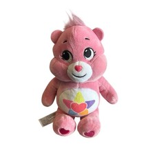 Care Bears True Heart Bear Plush 9" Pink Stuffed Animal Rainbow Star Toy 2022