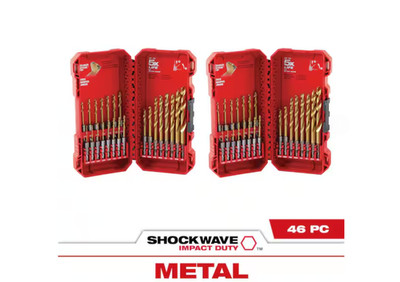 Milwaukee SHOCKWAVE Titanium Drill Bit Set (46-Piece) 48-89-4631-48-89-4631