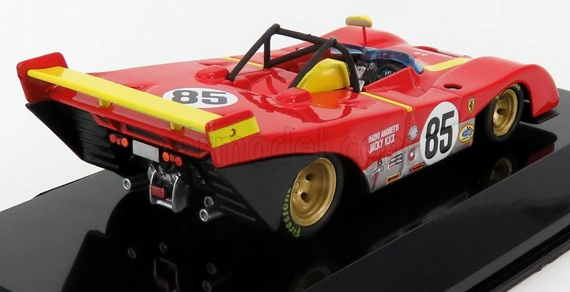MODELLINO AUTO STATICO BURAGO FERRARI 312PB WINNER 6H WATKINS GLEN 1972 1/43 - Immagine 2 di 4