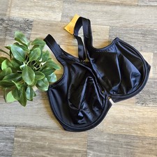Delimira Black Unlined Underwire Front Close ...