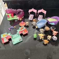 HUGE Lot Of LPS Includes Accessories, Tiniest Tiny Set, Tents, Wheel, Tub more