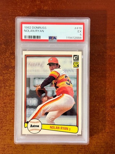 1982 Donruss Nolan Ryan #419 PSA 5 EX Houston Astros Vintage Hall of Fame
