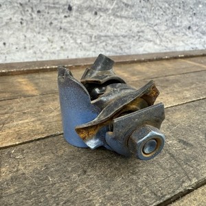 Vintage BMX Seatpost Clamp 9mm Rail Blue Spray Painted Old School BMX Part