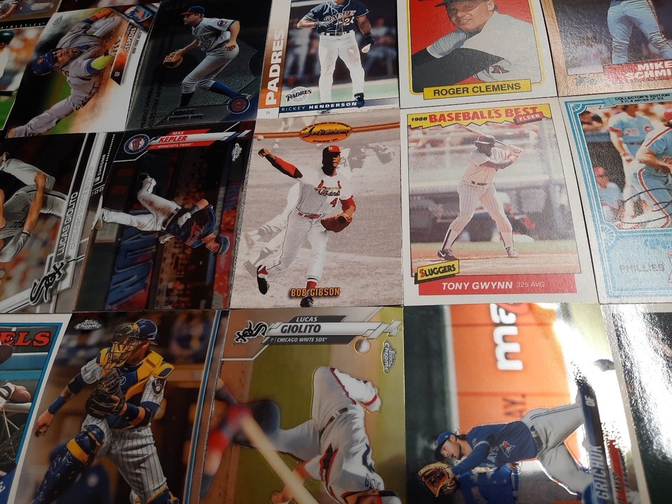 Buy 3 Get 2 Free Baseball card lots Bob Gibson R Henderson Pete Rose ...