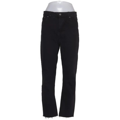 Bershka Denim, Jeans, Größe: 38, Schwarz, Baumwolle/Elasthan, Einfarbig #FKf
