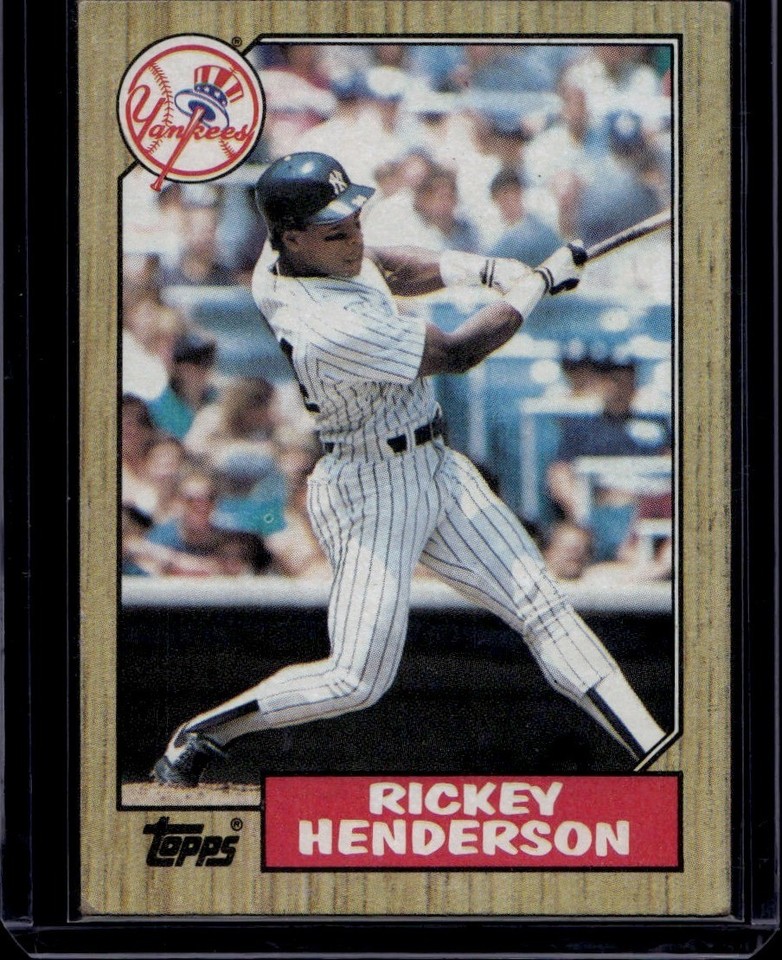 1987 Topps Rickey Henderson #735 New York Yankees