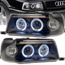 Angel Eyes Scheinwerfer Set in schwarz für AUDI 80 B4 1991-1994
